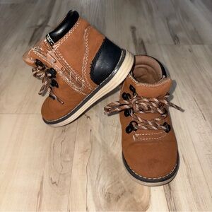 Toddler Brown and Black Boots 8M